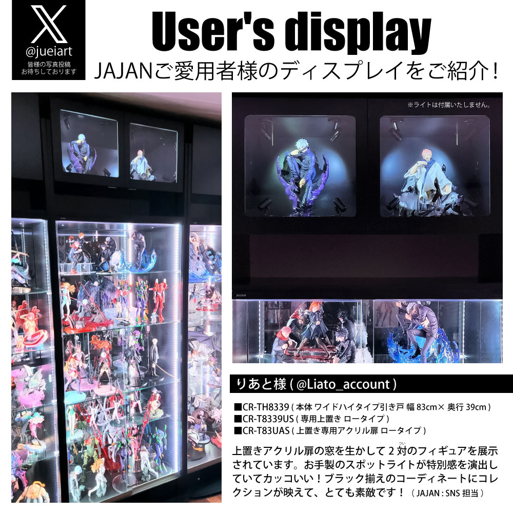 アクリル扉ロータイプ※扉のみ※ コレクションラックレギュラーハイ