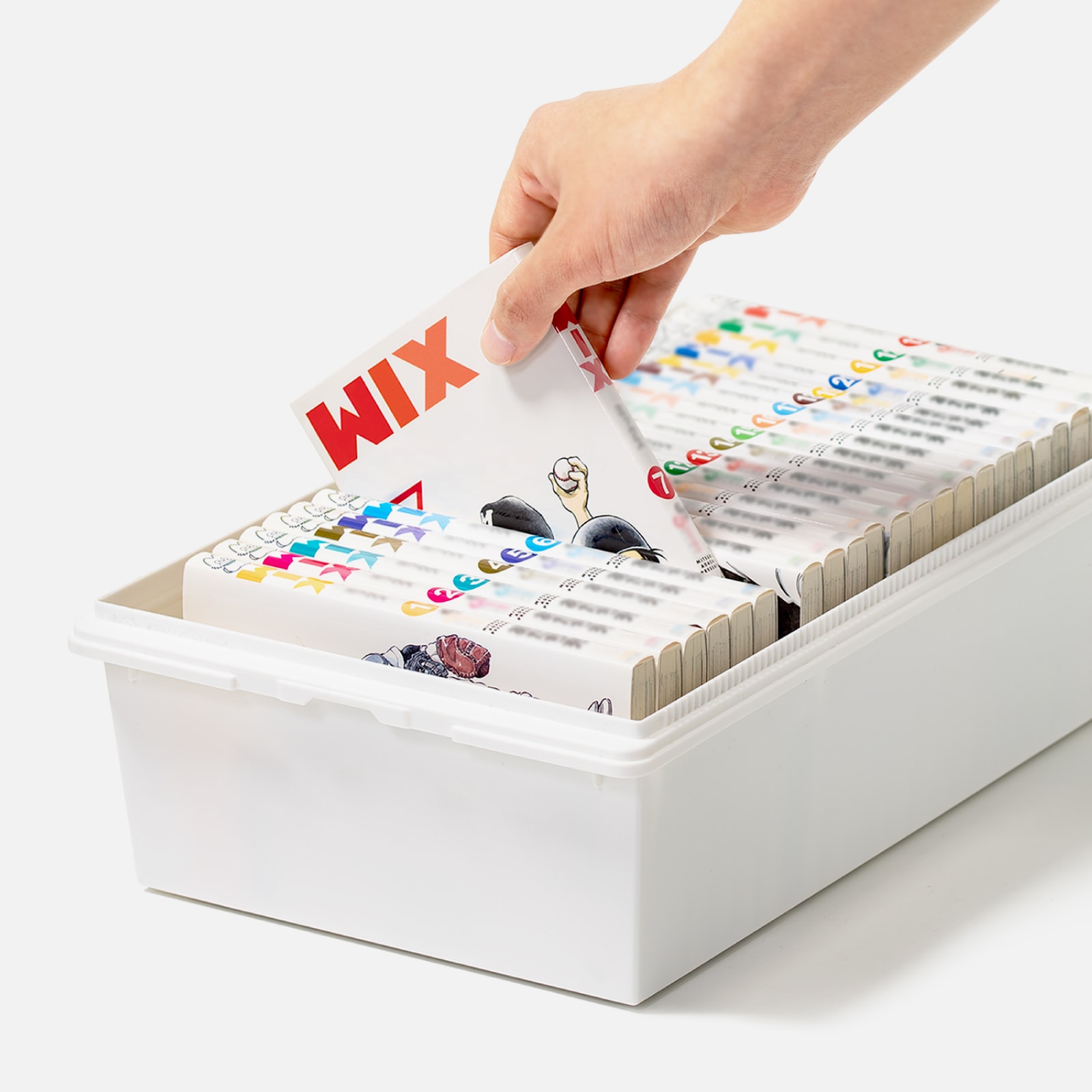 積み重ねても中が見える フタ付きボックス スリム TM-01 | | 収納