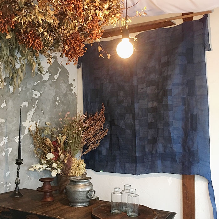 韓国 チョガッポ］アンティーク 大判ポジャギ (本藍染め) | すべての