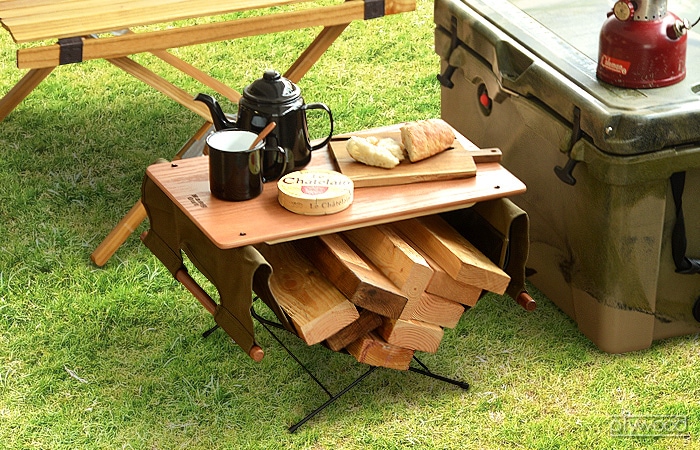 新品ハングアウト、スタッキングテーブル、フィールドラック、ログ