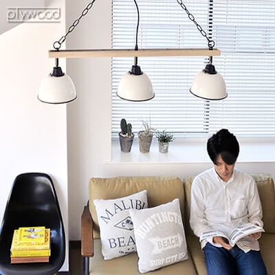 BRID GENDER WOOD ROD 3PENDANT LAMP ブリッド ジェンダー ウッド