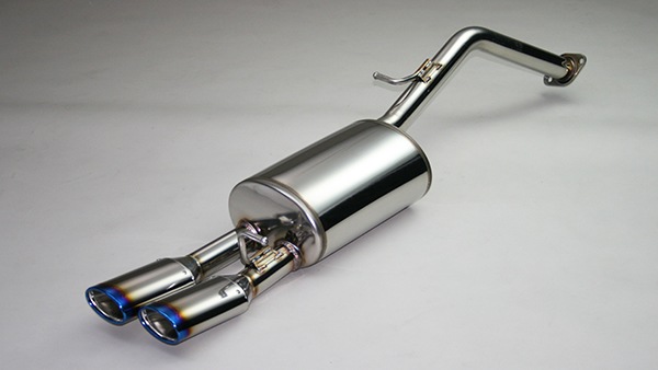 プリウス30系用 GANADOR マフラー（右ダブル出し/ブルー発色）を販売中