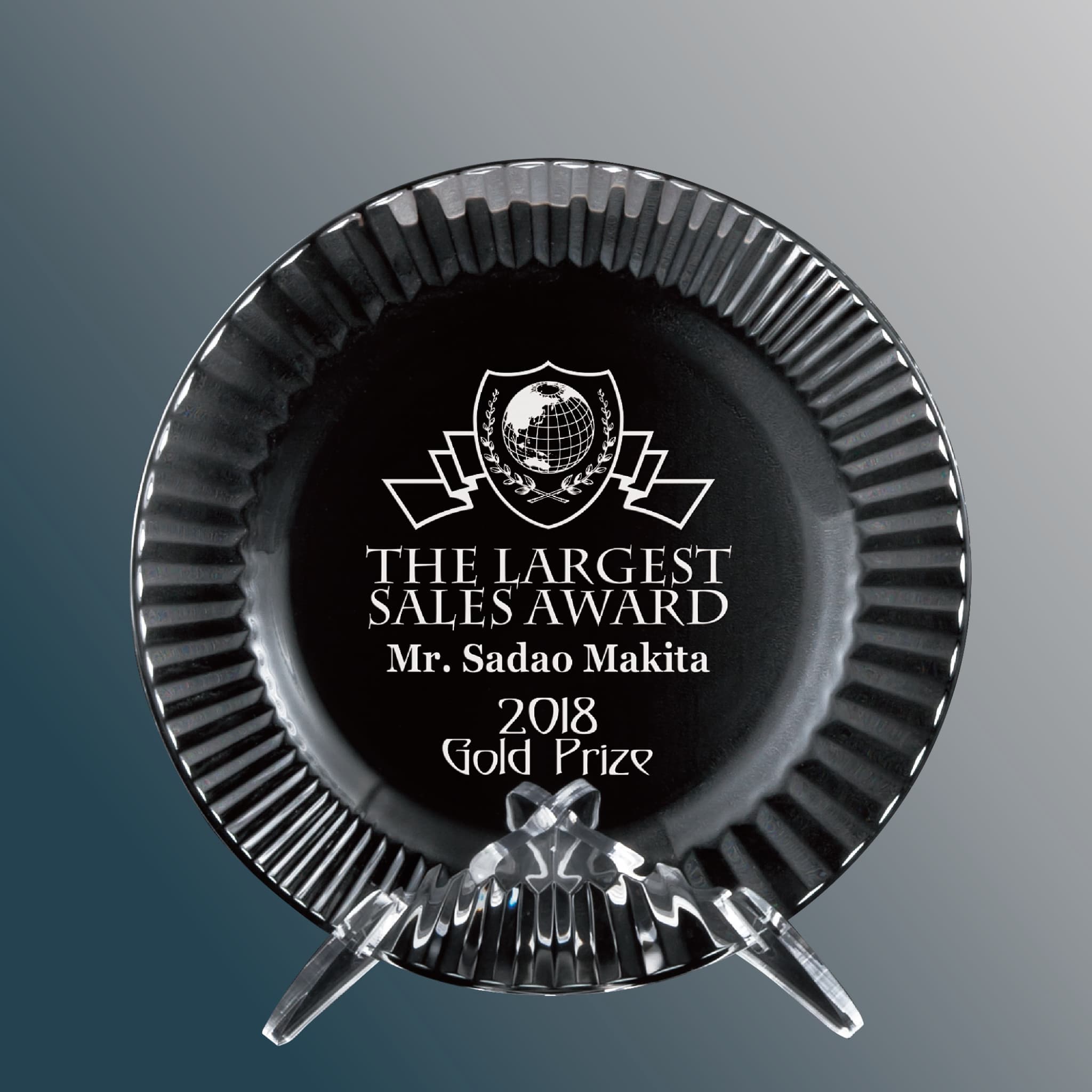 クリスタルシャーレ（皿） 表彰記念品 ZMJ-1106 | 商品カテゴリー,EZ