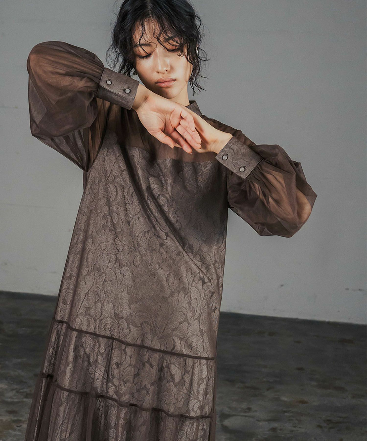 結婚式・お呼ばれ対応 | モチーフレースパーティードレス - パーティー