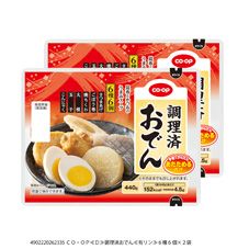 CO・OP 調理済おでん 6種6個×2袋｜商品情報｜コープ商品サイト