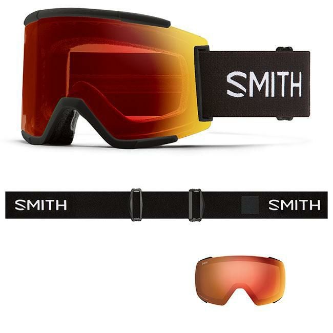 スミス ゴーグル SMITH SQUAD XL / BLACK / CP PRO PHOTOCHROMIC RED
