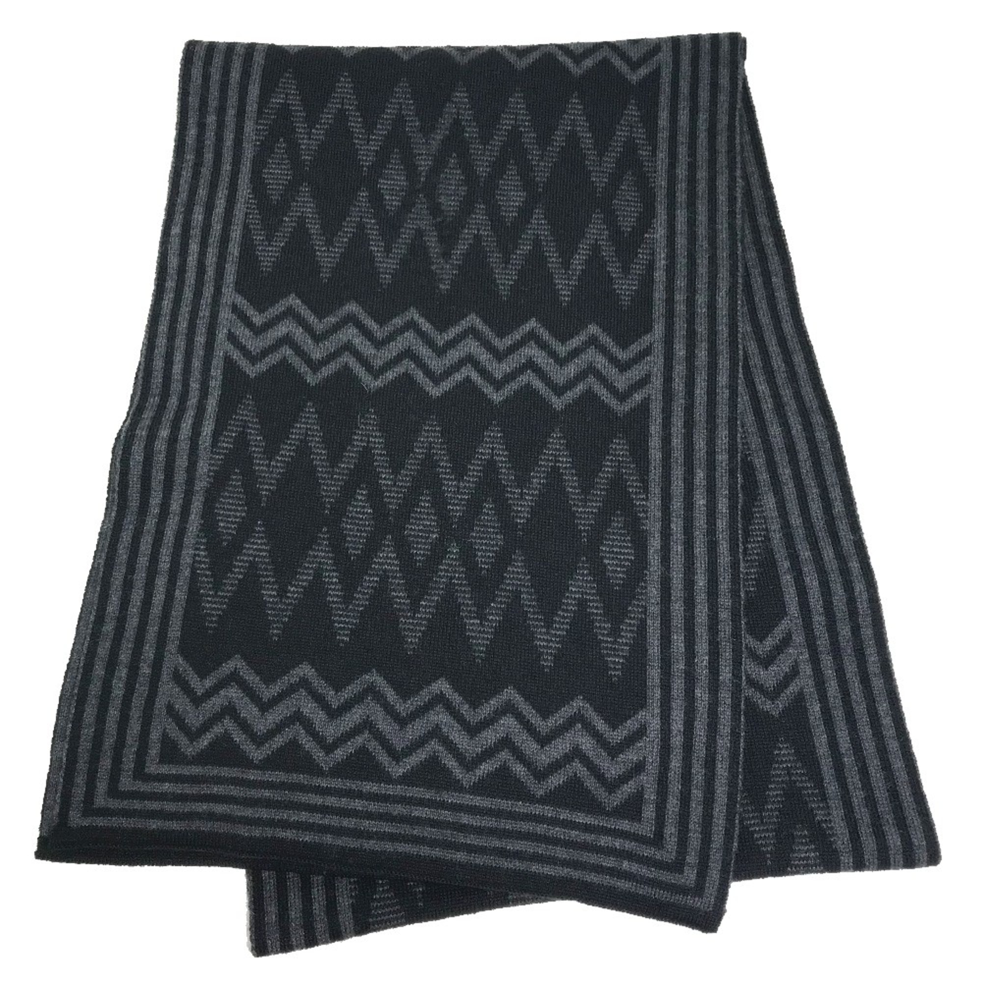 Louis Vuitton 401910 Logo pattern Scarf Black /Gray | eLADY Globazone