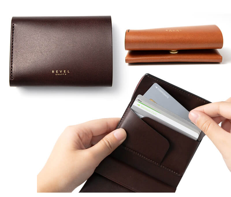 牛革】コンパクトウォレット 小さい財布 REVEL MINI 2 本革 日本製