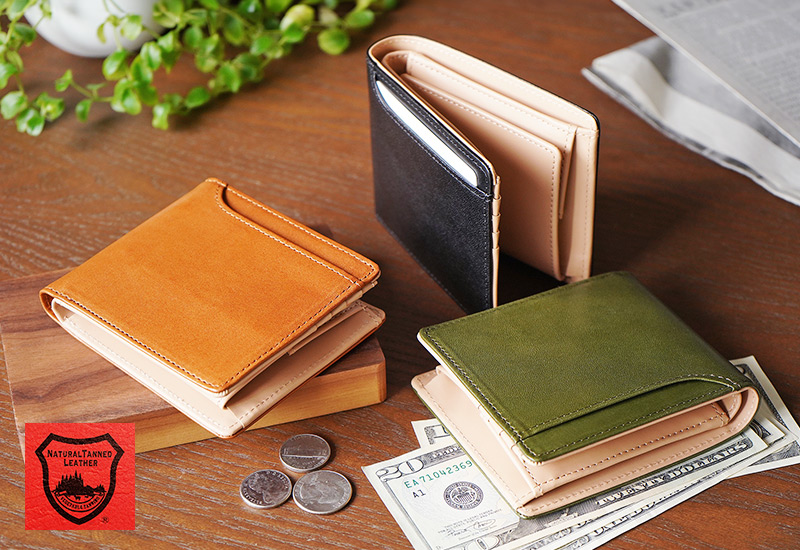 人気ブランド【MILAGRO ボックス型小銭入れ】二つ折り財布がメンズに