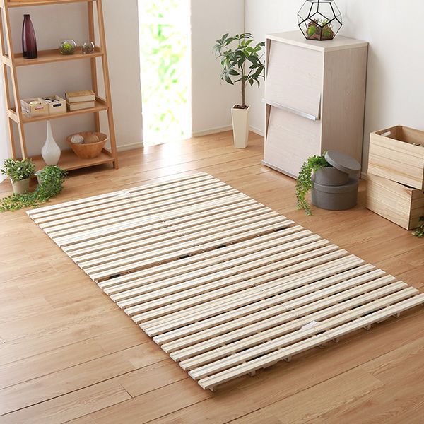 セミダブル] すのこベッド2つ折り式 桐仕様 [ALW2-SD] | 家具通販の