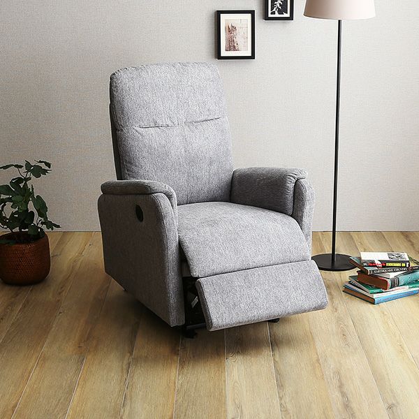 温かみのあるファブリック 1人掛け電動リクライニングソファ[SH-24-ESF