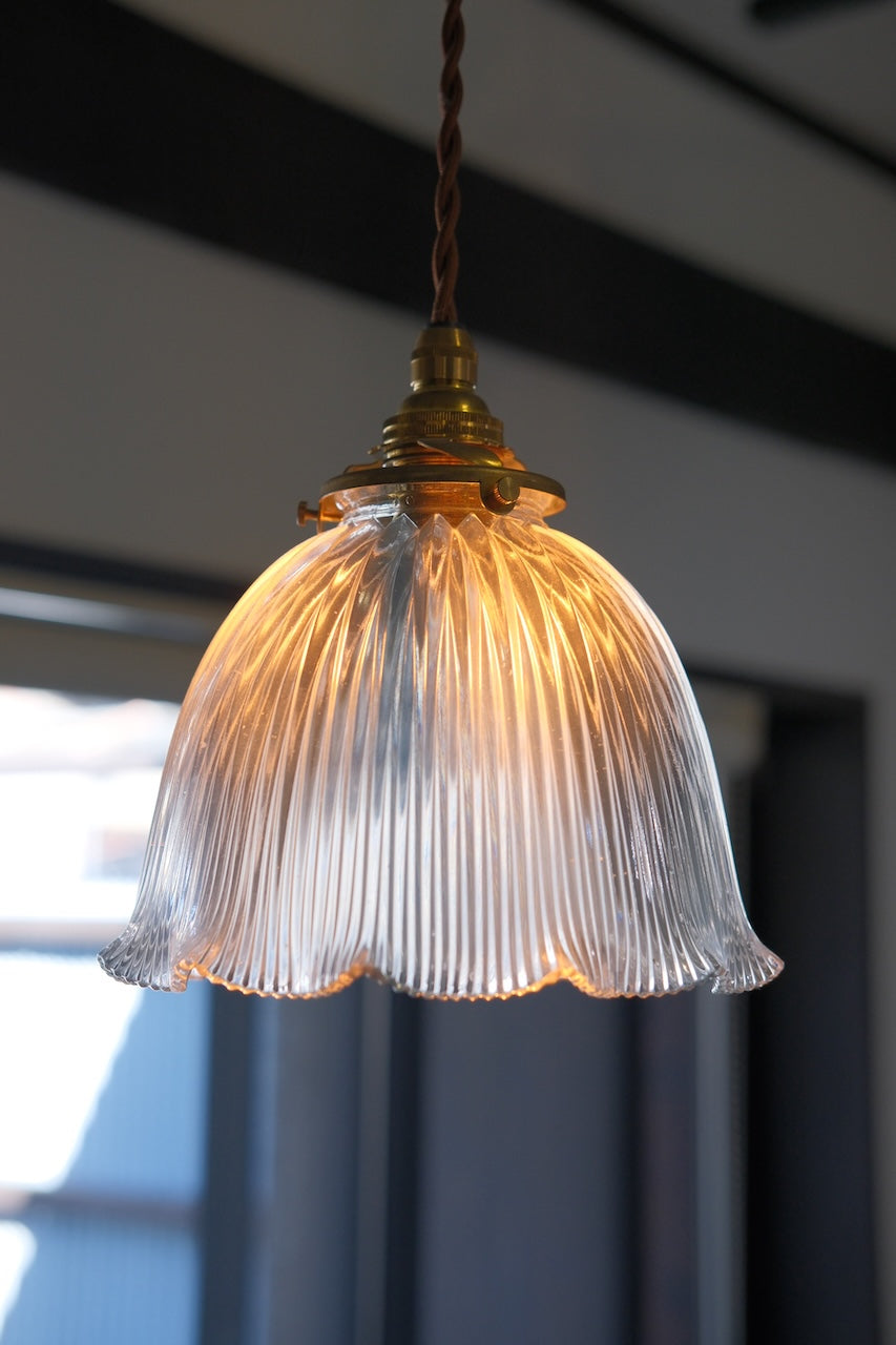 FRANCE HOLOPHANE INDUSTRIAL GLASS SHADE – grandguignol