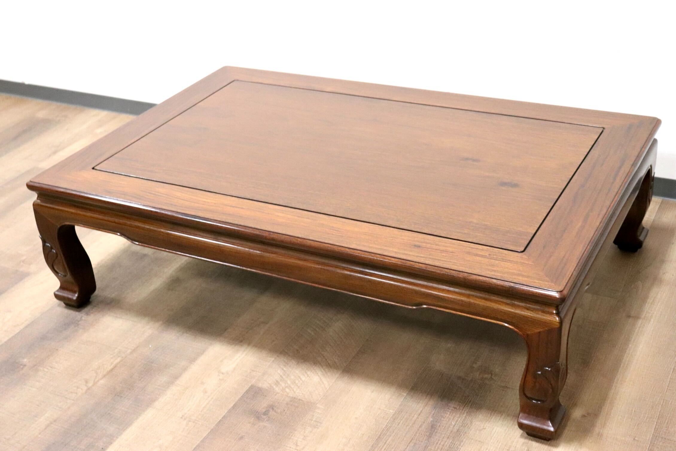 GMGF118○中澤唐木 尾崎作 花梨 無垢材 座卓 ローテーブル リビング