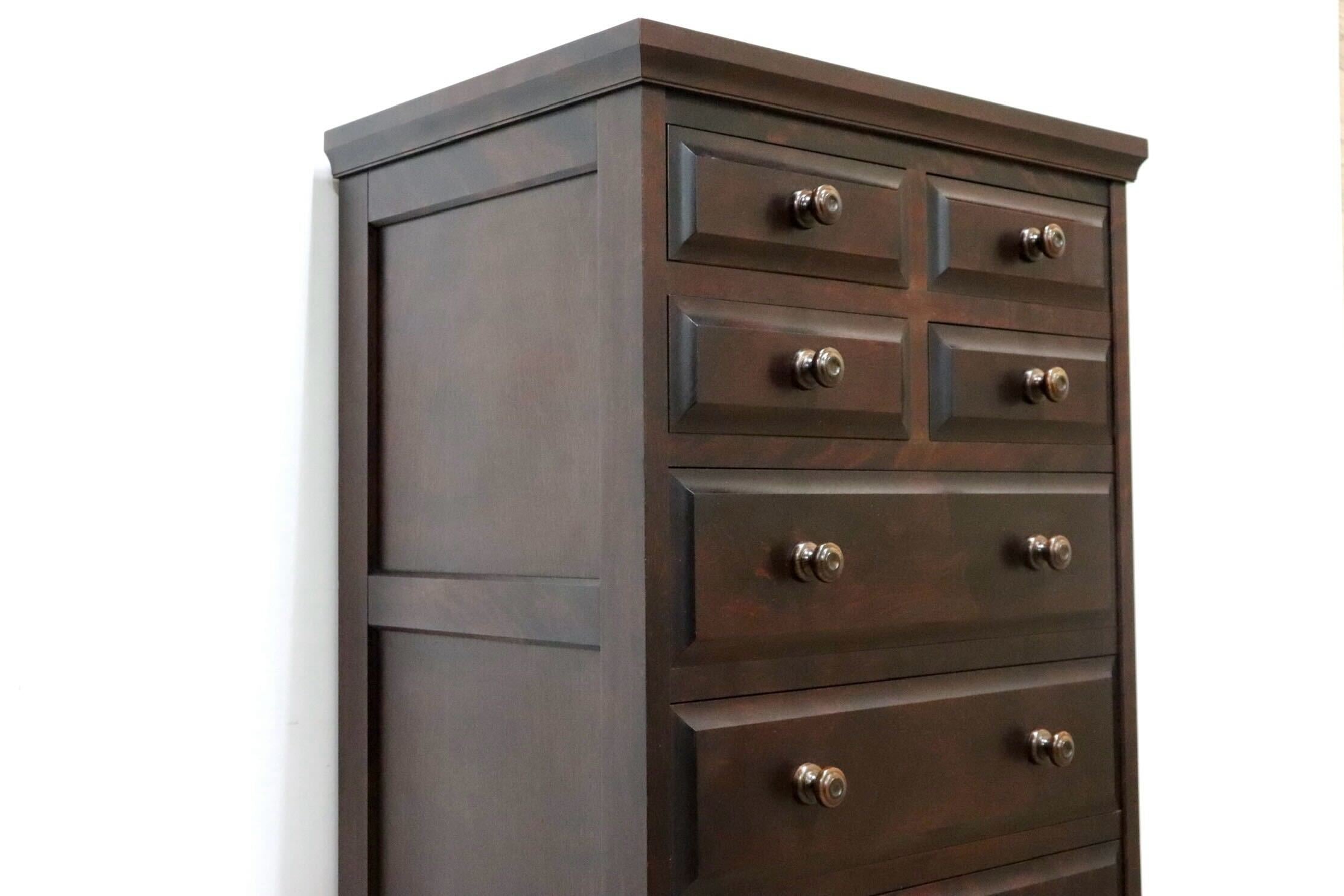 GMHH126B○北海道民芸家具 7段チェスト ハイチェスト タンス 整理箪笥