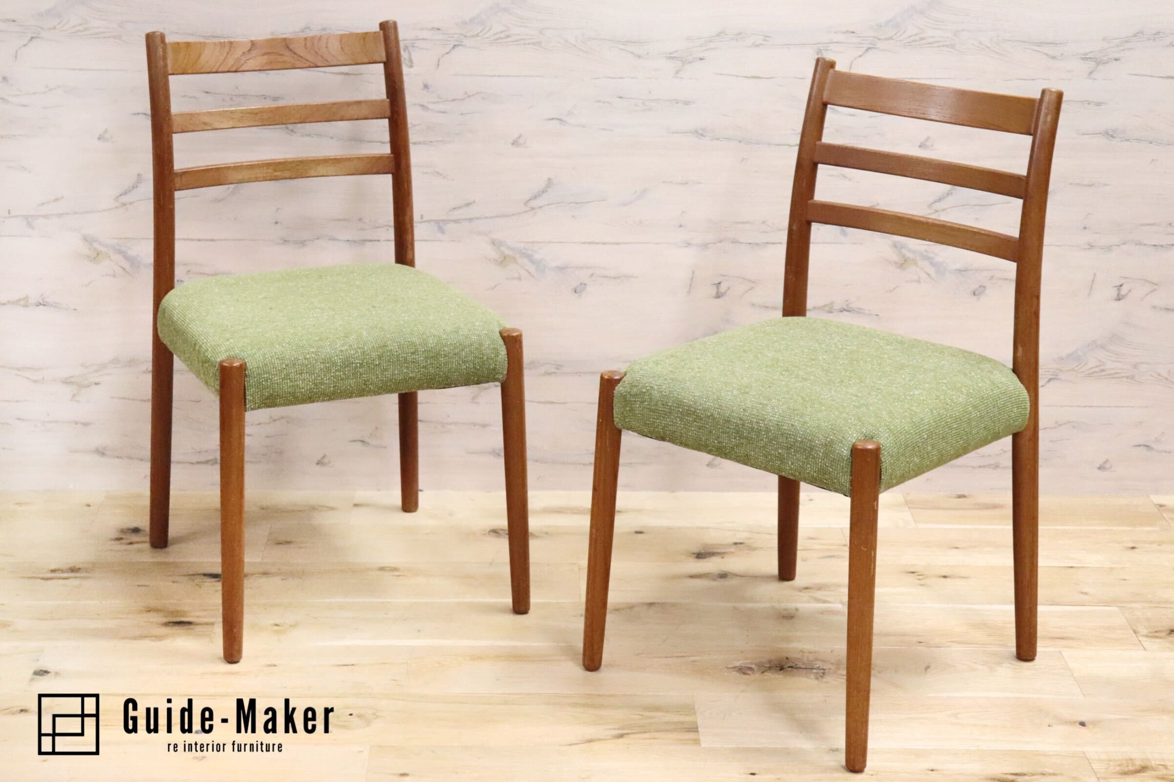 アクタス□日進木工□北欧デザイン□飛騨□本革□ダイニングチェア□