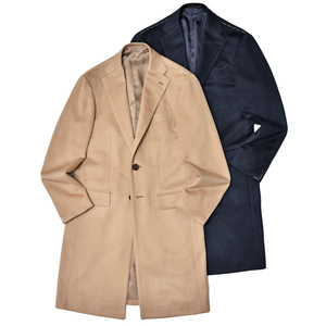 SALE】guji（グジ）カシミアフランネルソリッドチェスターフィールド