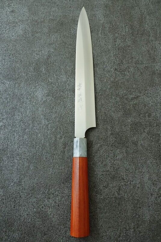 片刃包丁 ステンレス柳刃① 北岡英雄作 片刃包丁 切付柳刃 北岡英雄作