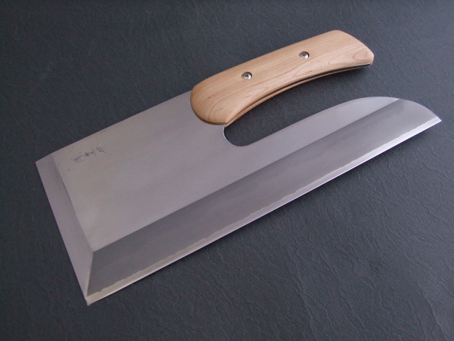 左利き用 鳳皇琳 本鍛造 蕎麦包丁 300mm 330mm 高級炭素鋼 楓柄 - 川口