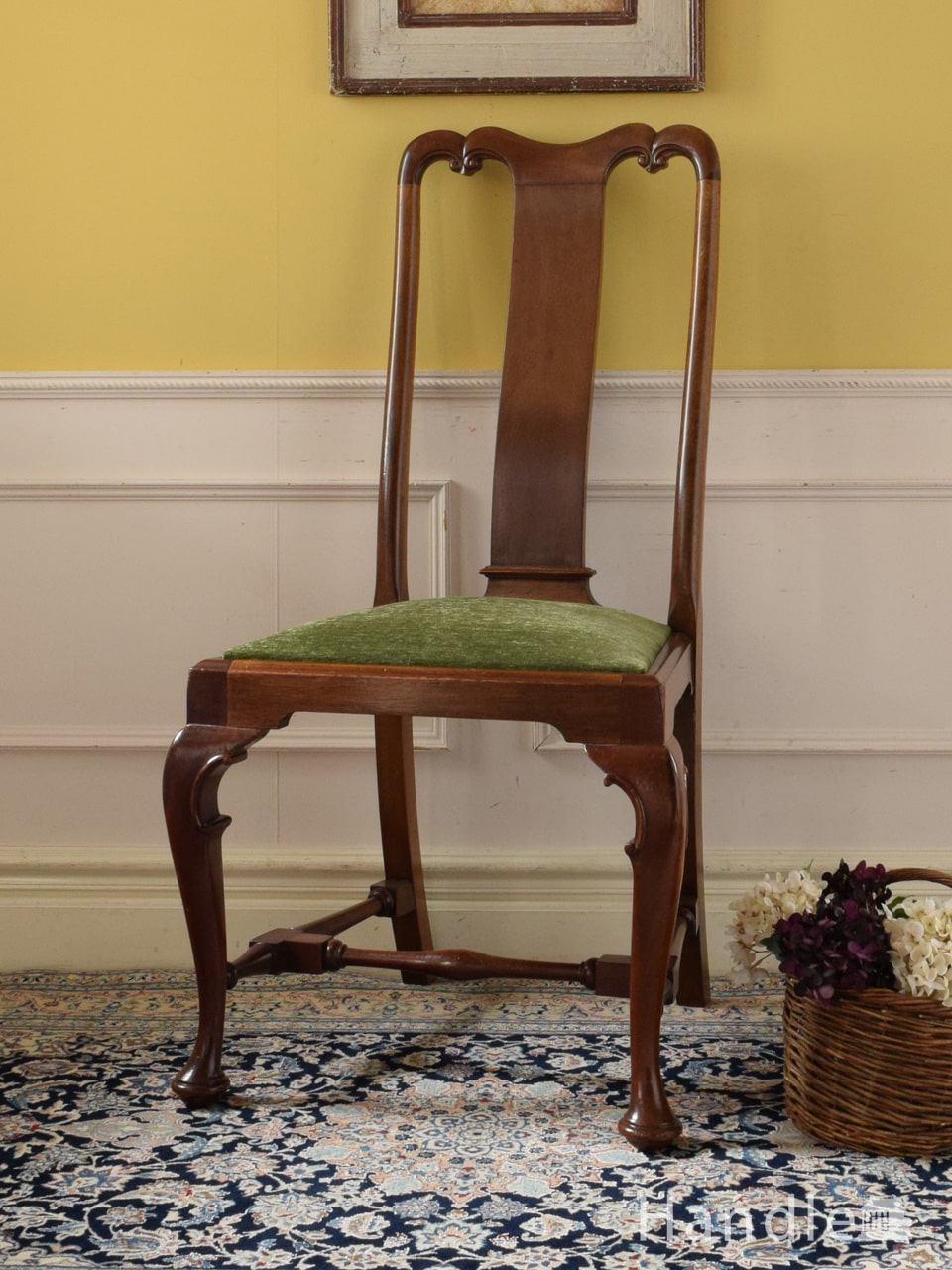 イギリスのアンティークチェア、英国の代表的な椅子、クイーンアン