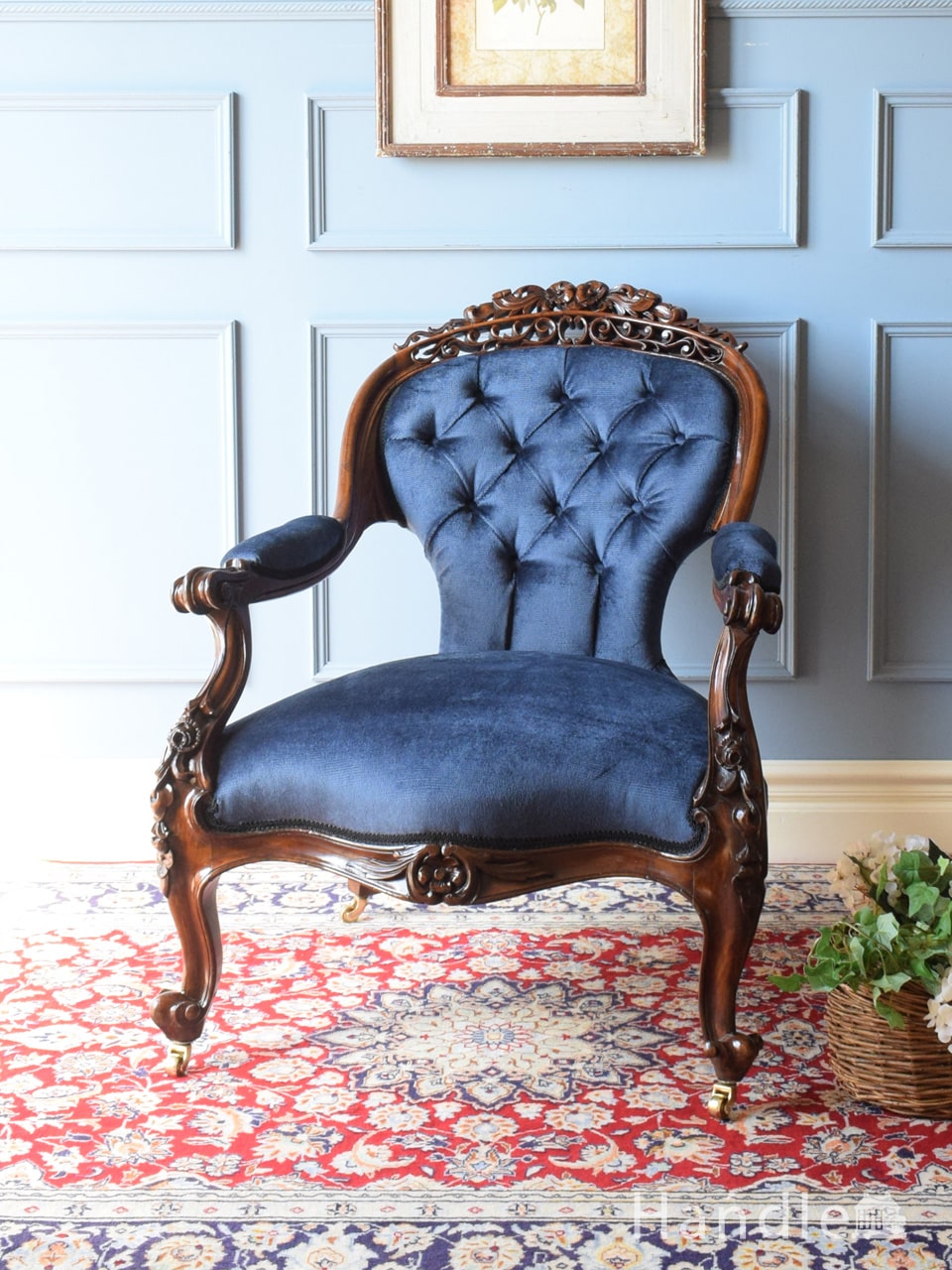 北欧スタイルのヴィンテージチェア、ゆったりした掛け心地のロッキング