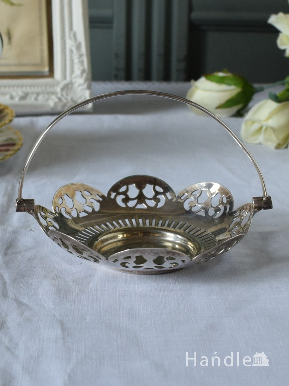銀製アイスバスケット アンティーク スターリングシルバー SILVER925