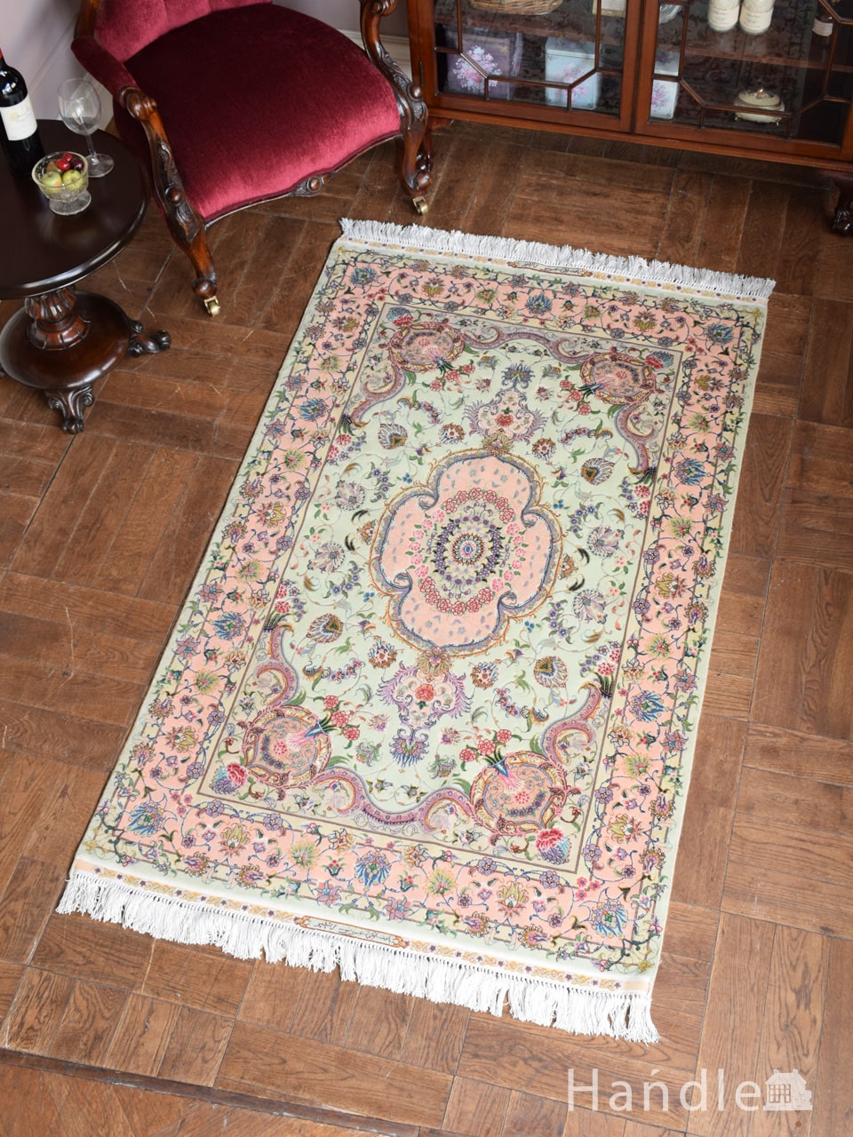 ペルシャ絨毯 ペルシャヴィンテージラグ 148x102 手織り オールド