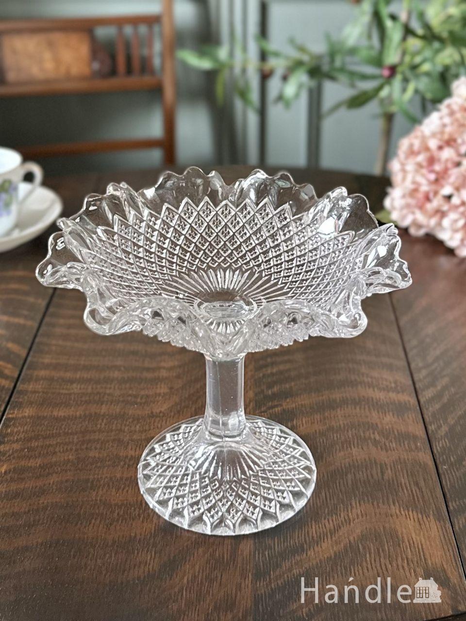 一度は使いたいアンティークプレスドグラスのケーキドーム(pg-3565