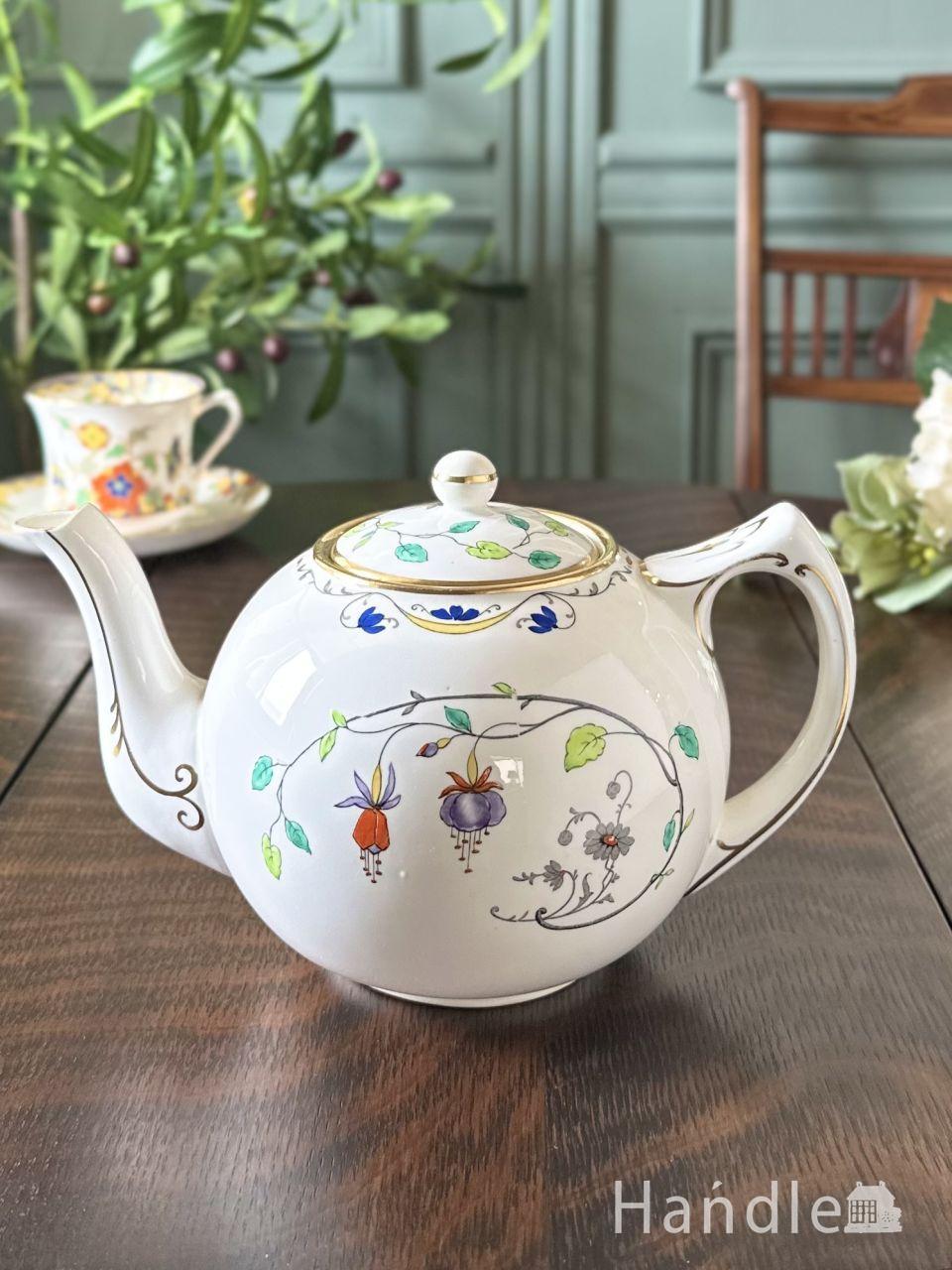 英国シェフィールドのティーポット、エドワーディアンスタイルの純銀の