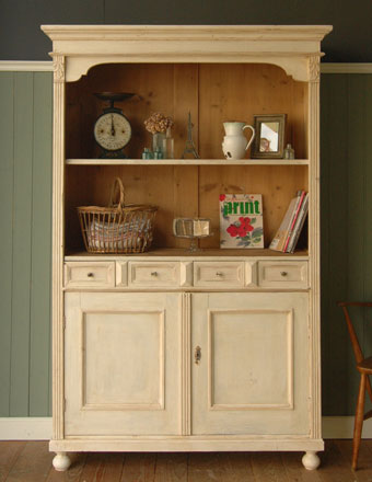 アンティーク キャビネット （ホワイト）(d-205)｜アンティーク家具