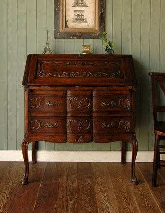 1910年代のアンティーク ライティング ビューロー(j-592-f