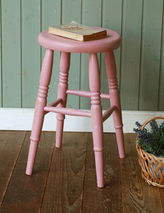 アンティーク風スツール（ピンク）(k-442-c)｜アンティークチェア・椅子