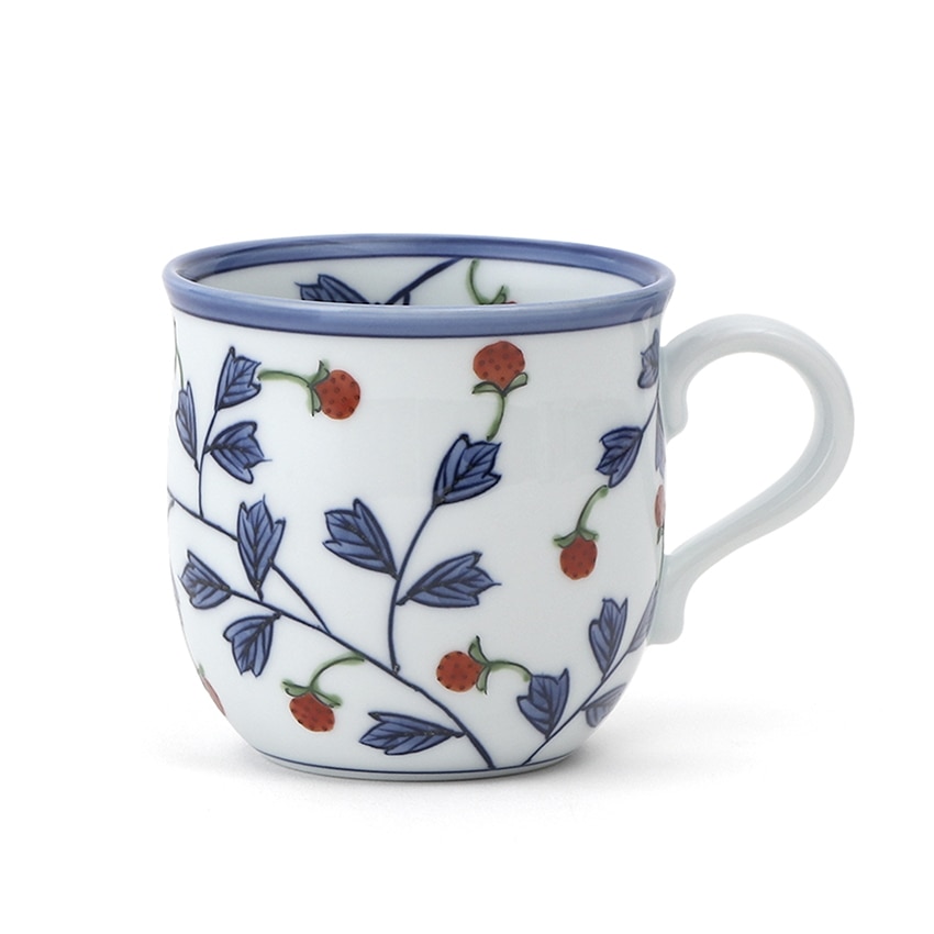 源右衛門窯 染錦苺絵(赤) ﾏｸﾞｶｯﾌﾟ: TORIYOSE | HANEDA Shopping 羽田