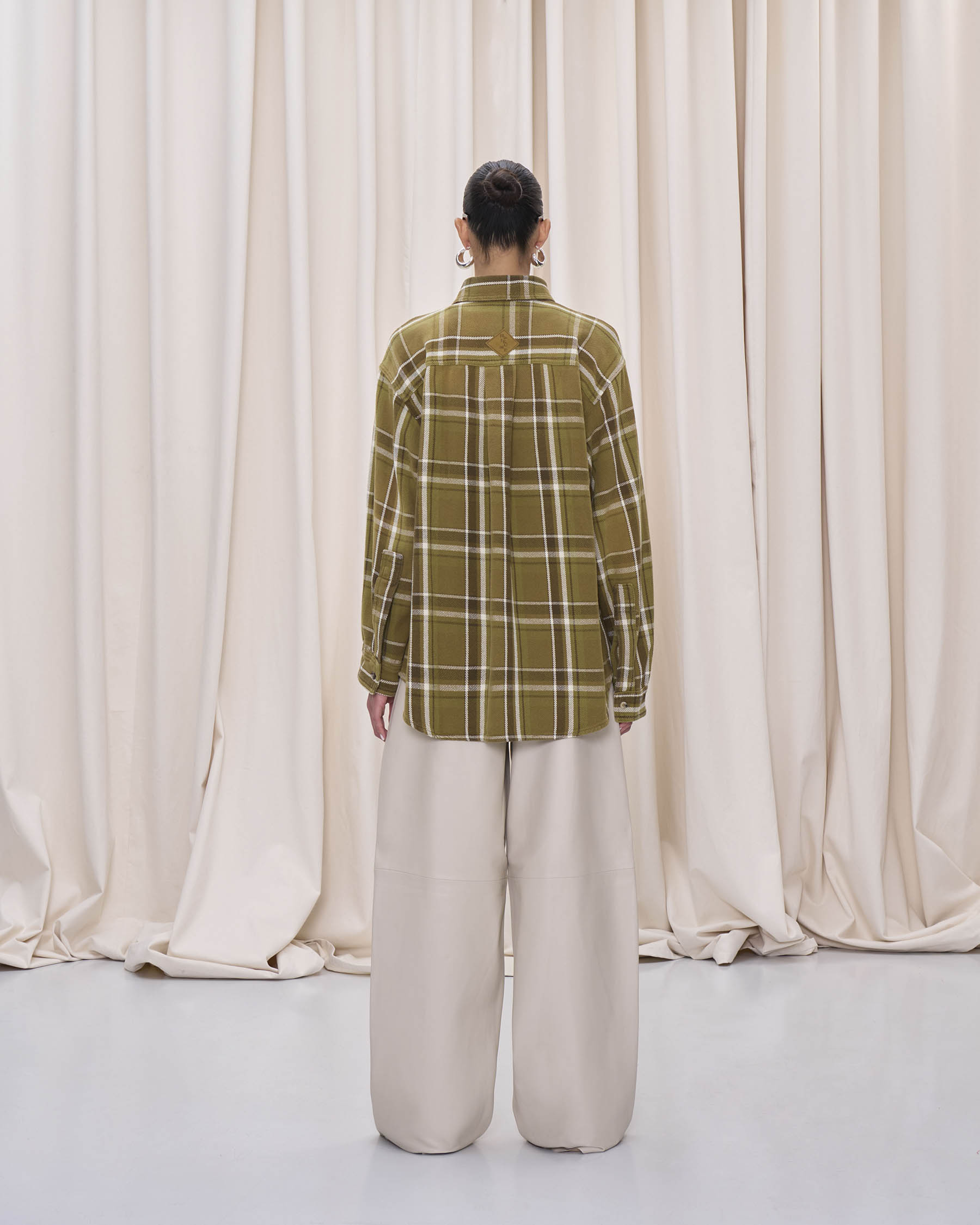 NELSON CHECK 99 SHIRT // MILITARY – Haikure