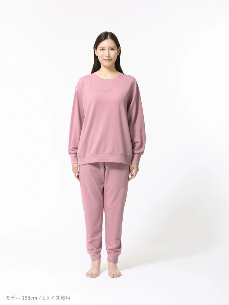 ピンク 【テンシャル】BAKUNE RECOVERY WEAR Sweat Pants Womens