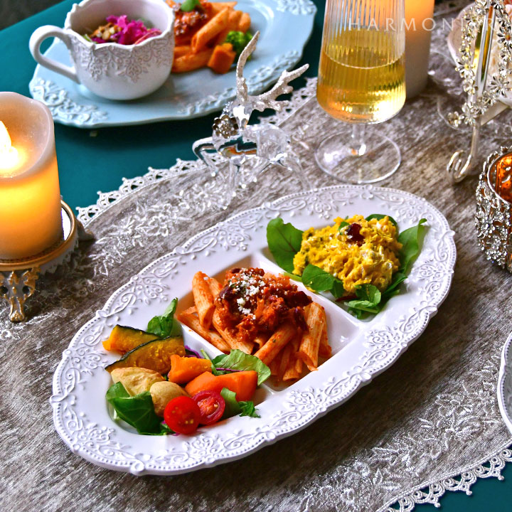 クロシェディバイデッドオーバルプレート｜輸入食器・雑貨の通販