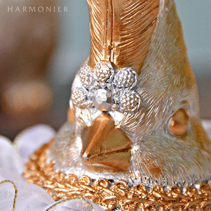 エレガントバードオブジェ（右向き/左向き）｜クリスマス雑貨の通販