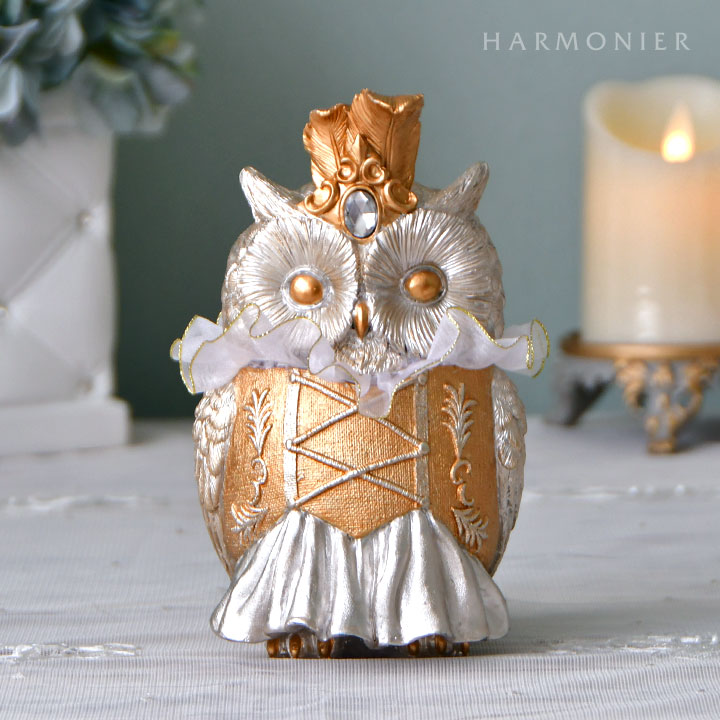 エレガントフクロウオブジェ｜クリスマス雑貨の通販 | 輸入雑貨の通販