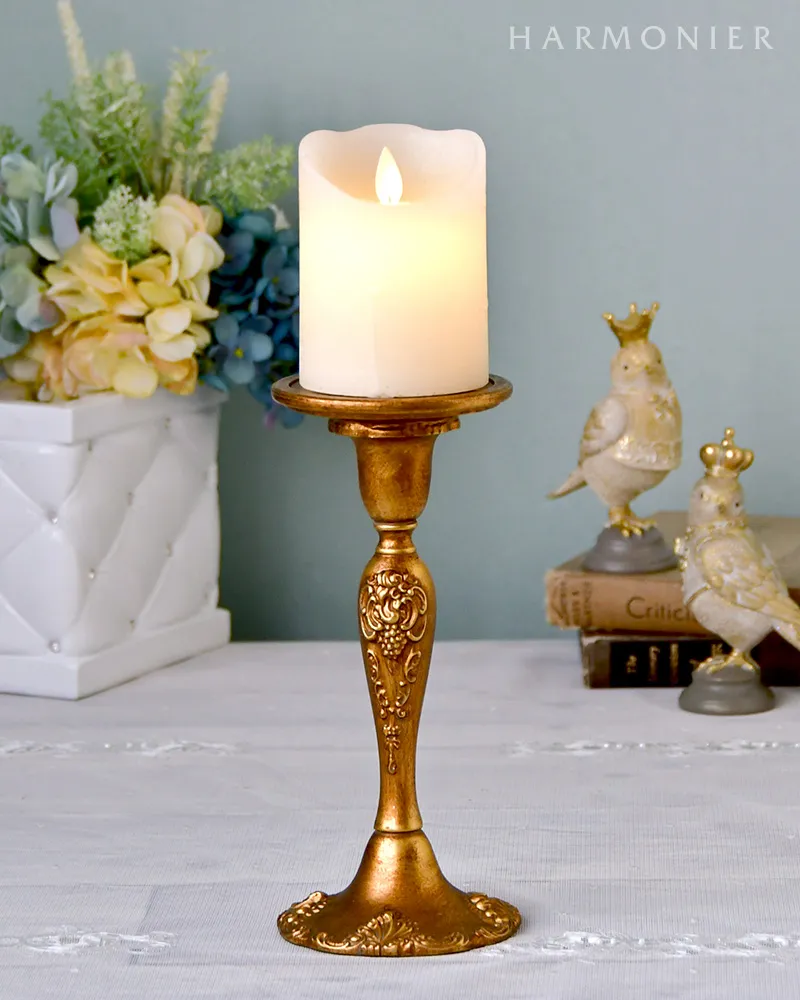 ヴェルサイユゴールドピラーキャンドルホルダー｜クリスマス雑貨の通販
