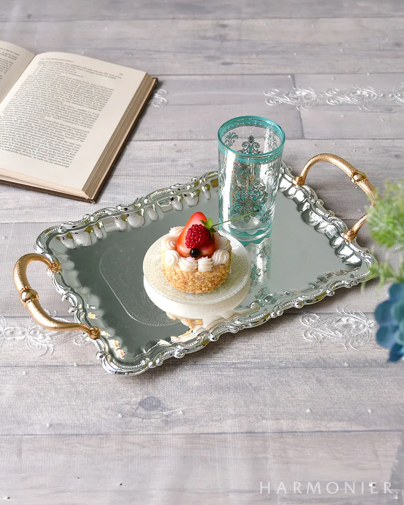 ゴールドハンドルシルバートレイ｜輸入雑貨の通販 | 輸入雑貨の通販