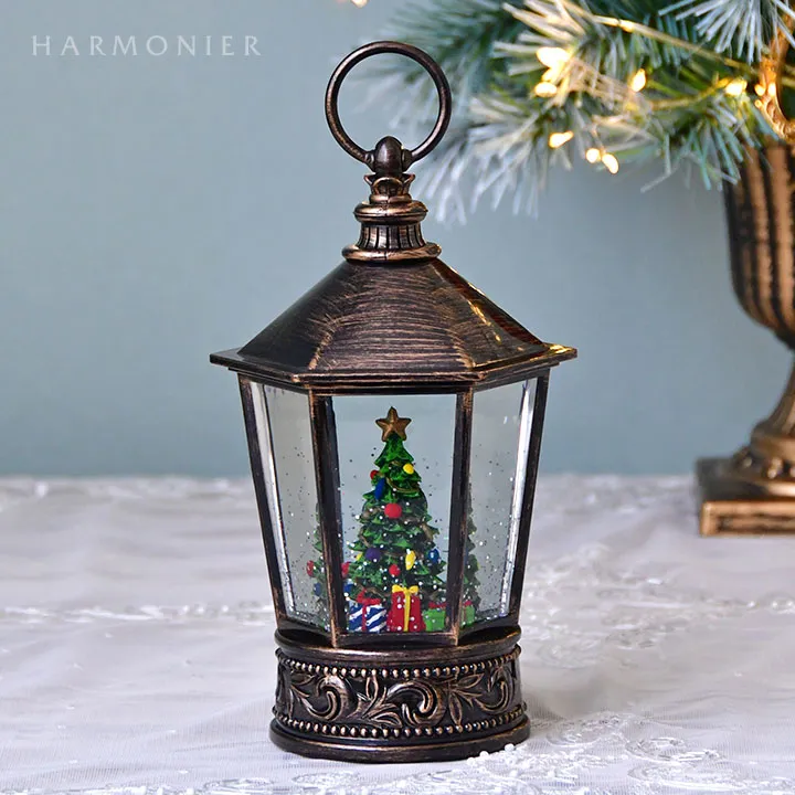 リキッドLEDヘキサゴンランタン/ツリー※電池/USB仕様｜クリスマス雑貨