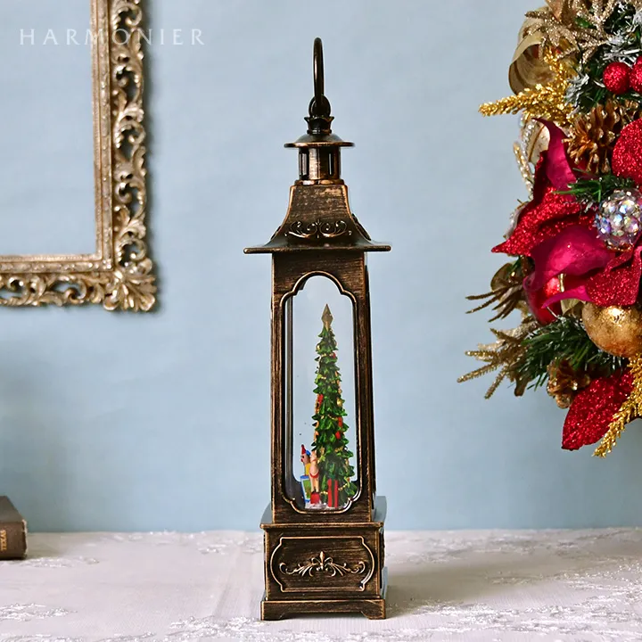 リキッドLEDランタン/ワイドツリー※電池/USB仕様｜クリスマス雑貨の