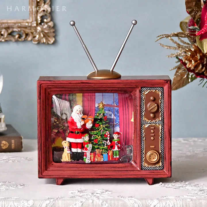 リキッドLEDオルゴール/テレビ※電池/USB仕様｜クリスマス雑貨の通販