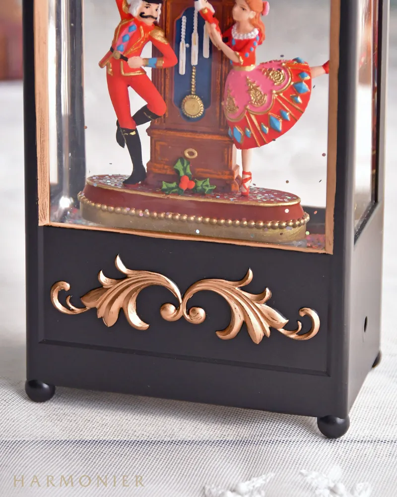 リキッドLEDブラックランタンナッツクラッカー｜クリスマス雑貨の通販