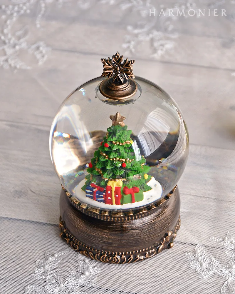 リキッドLEDスノードーム/クリスマスツリー※電池・USB仕様｜クリスマス