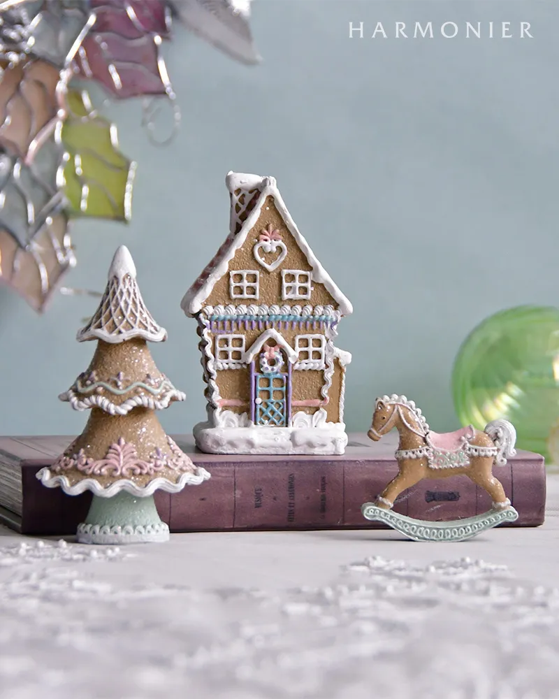 ジンジャーブレッドオブジェ3点セット｜クリスマス雑貨の通販