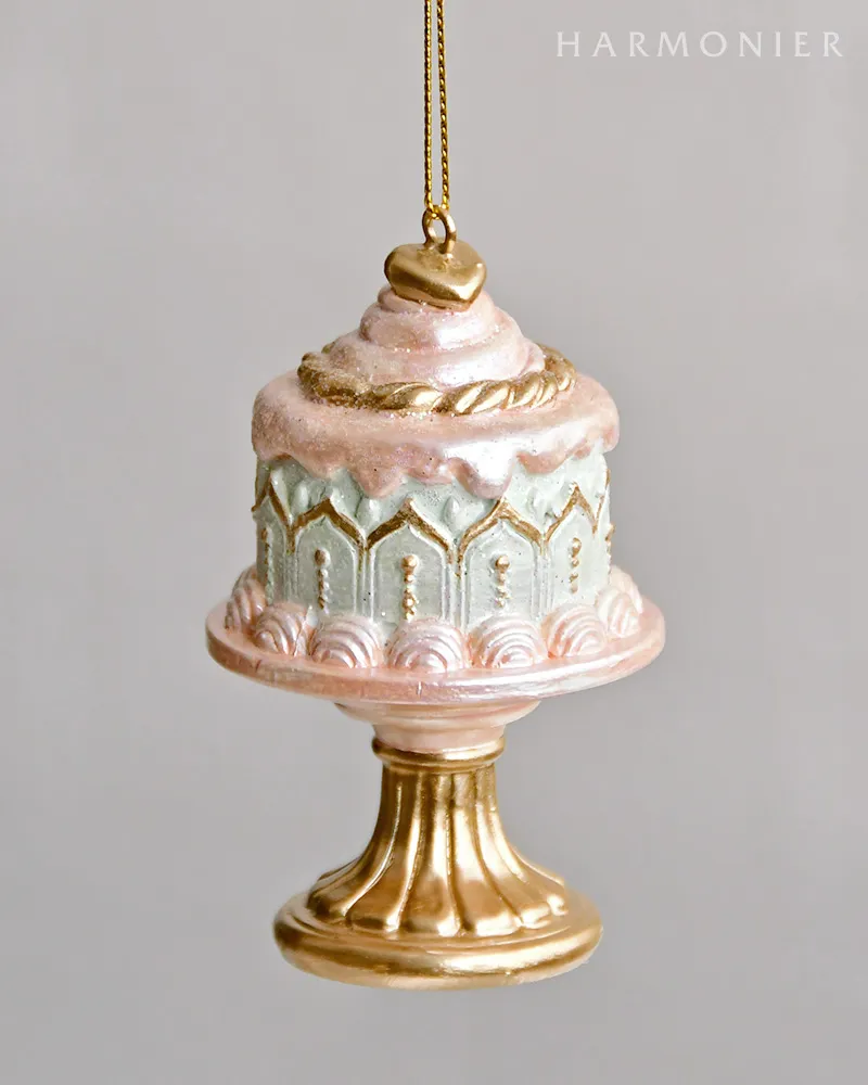 ケーキスタンドオーナメント/パステル（1段/2段）｜クリスマス雑貨の