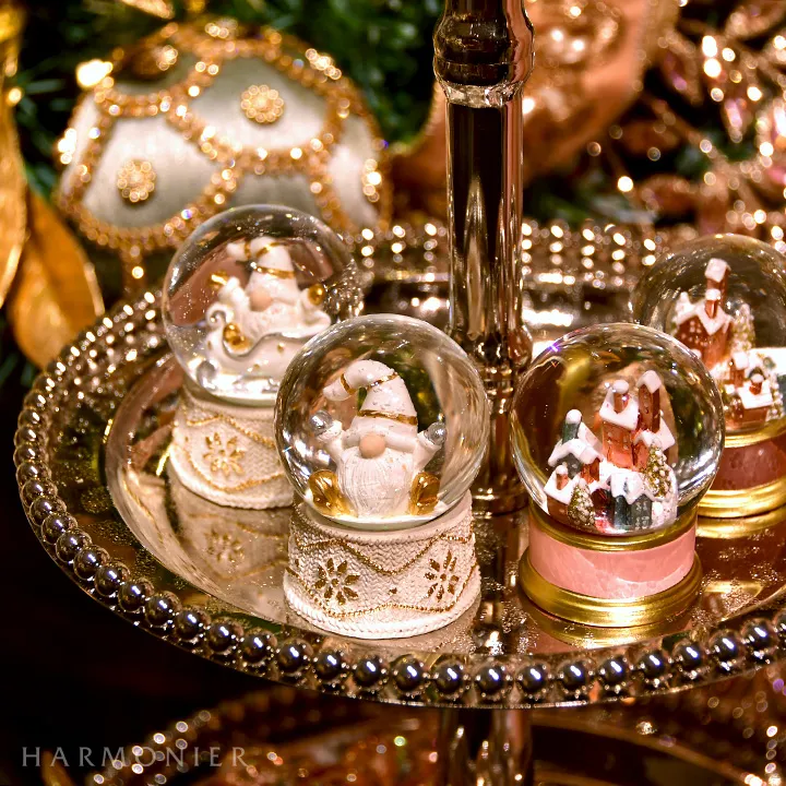 ミニスノードーム/ヴィレッジパステル（ピンク/グリーン/パープル