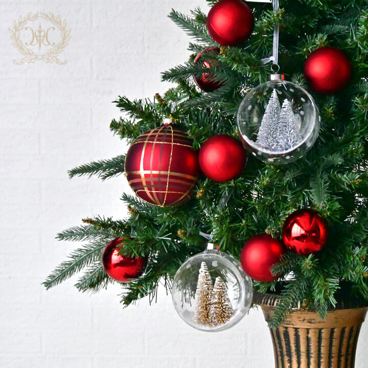 Web Store限定】ゴールドツリーガラスボールオーナメント φ10cm (ZODAX