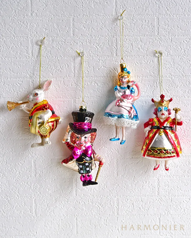 ワンダーランドガラスオーナメント4点セット｜クリスマス雑貨の通販