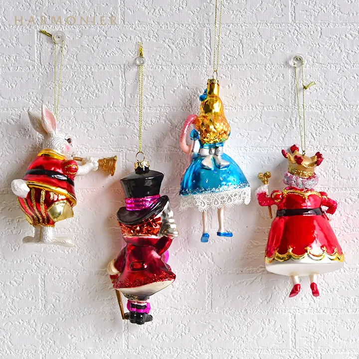 ワンダーランドガラスオーナメント4点セット｜クリスマス雑貨の通販